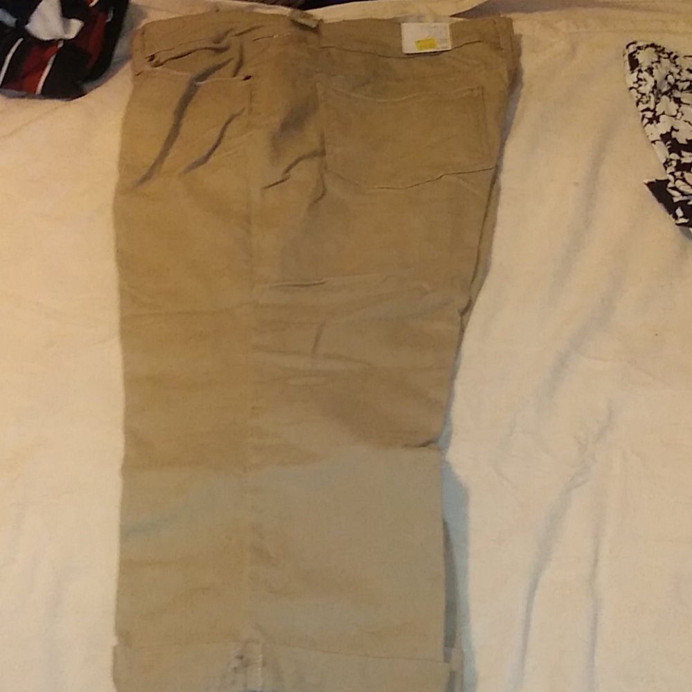 Kaki jean capri s